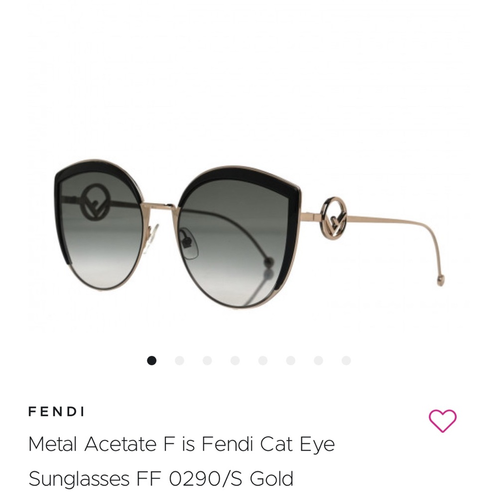FENDI Cat Eye F is Fendi Sunglasses FF 0290/S in Gold.